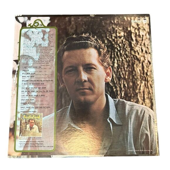 RARE JERRY LEE LEWIS LP SINGS THE COUNTRY MUSIC HALL OF FAME VINYL RECORD 12” - Picture 4 of 8